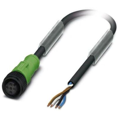 Phoenix Contact 1442492 Sensor-/Aktor-Anschlussleitung - 5m, 4-polig, IP65/IP67/IP68, schwarz/grau Phoenix Contact 1442492 Sensor-/Aktor-Anschlussleitung - 5m, 4-polig, IP65/IP67/IP68, schwarz/grau