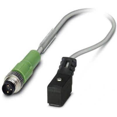 Phoenix Contact 1453313 Sensor/Actuator-kabel - 0,3m, Grå, M8, 2 poler Phoenix Contact 1453313 Sensor/Actuator-kabel - 0,3m, Grå, M8, 2 poler