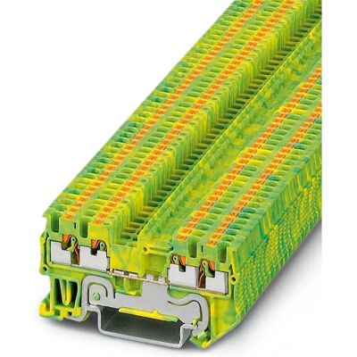 Phoenix Contact PT 1,5/S-QUATTRO-PE Kopplingsblock - Grön/Gul, 4 portar Phoenix Contact PT 1,5/S-QUATTRO-PE Kopplingsblock - Grön/Gul, 4 portar