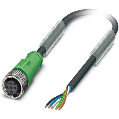 Phoenix Contact 1453889 Sensor- och aktuatorkabel - 5m, 5-pol, M12, Svart Phoenix Contact 1453889 Sensor- och aktuatorkabel - 5m, 5-pol, M12, Svart
