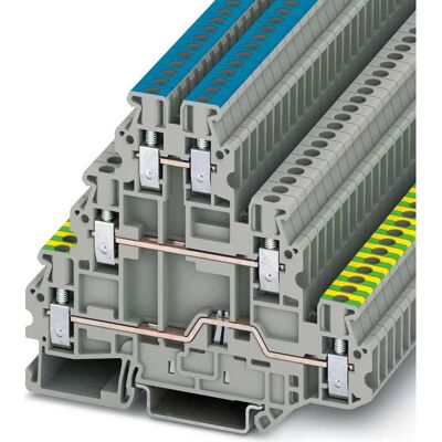 Phoenix Contact UT 2,5-PE/L/N Trefaldigt terminal - Skyddblock Phoenix Contact UT 2,5-PE/L/N Trefaldigt terminal - Skyddblock