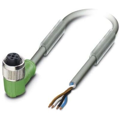 Sensor/aktuatorkabel Phoenix Contact 1456983 - 10 m, Grå, M12-kontakt 4-pol Sensor/aktuatorkabel Phoenix Contact 1456983 - 10 m, Grå, M12-kontakt 4-pol