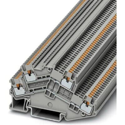 Phoenix PTTBS 1.5/S Terminal Block - Dual Pole, Grey Phoenix PTTBS 1.5/S Terminal Block - Dual Pole, Grey