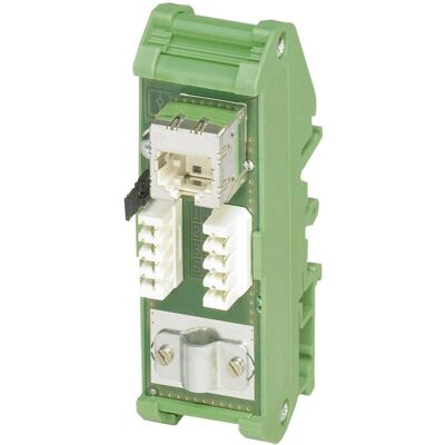Phoenix Contact Patchpanel - Cat5e - Grøn - 1 port - IP20 - 90mm Phoenix Contact Patchpanel - Cat5e - Grøn - 1 port - IP20 - 90mm
