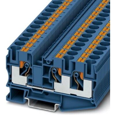 Phoenix Contact PT 10-TWIN BU - Terminalblock - Blå - 10,2mm - 1000V - 57A Phoenix Contact PT 10-TWIN BU - Terminalblock - Blå - 10,2mm - 1000V - 57A