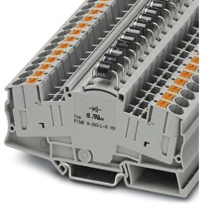 Phoenix Contact PTME 6-DIO/L-R HV - Durchgangsklemme - Grau - 0,5 bis 10 mm² Phoenix Contact PTME 6-DIO/L-R HV - Durchgangsklemme - Grau - 0,5 bis 10 mm²