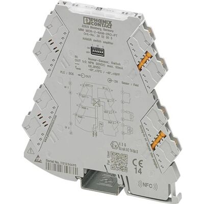Phoenix Contact Signalisolator - 2902005 - DIN-Montage, NAMUR-Eingang, Transistor-Ausgang Phoenix Contact Signalisolator - 2902005 - DIN-Montage, NAMUR-Eingang, Transistor-Ausgang