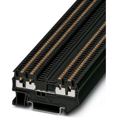 Phoenix Contact PT 1,5/S-QUATTRO BK - Terminalblock - Svart Phoenix Contact PT 1,5/S-QUATTRO BK - Terminalblock - Svart