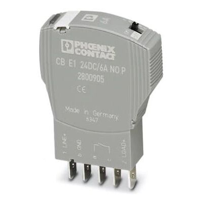 Phoenix Contact CB E1 24DC/6A - Disjoncteur électronique - 1 pôle - 6A - Publicité Phoenix Contact CB E1 24DC/6A - Disjoncteur électronique - 1 pôle - 6A - Publicité