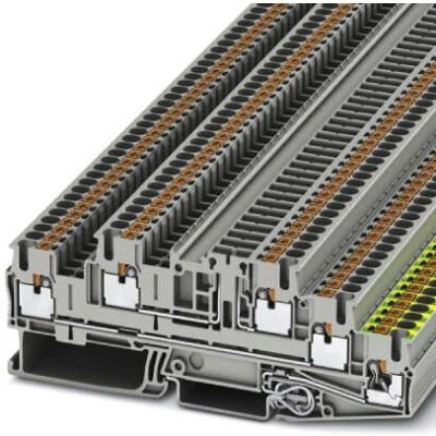 Phoenix Contact PTB 2,5-PE/L/TG - Terminalblock för 2 potentialer, Grå Phoenix Contact PTB 2,5-PE/L/TG - Terminalblock för 2 potentialer, Grå