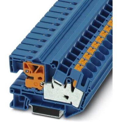 Phoenix Contact 3214025 Terminalblock - Push-in, Blå, 2 poler Phoenix Contact 3214025 Terminalblock - Push-in, Blå, 2 poler