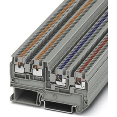 Phoenix Contact PTIO 1.5/S/3 Terminalblok - Sensor/Aktuator, 4 Porte, Grå Phoenix Contact PTIO 1.5/S/3 Terminalblok - Sensor/Aktuator, 4 Porte, Grå