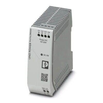 Fuente de alimentación Phoenix UNO-PS/1AC/15DC/55W - Compacta para riel DIN Fuente de alimentación Phoenix UNO-PS/1AC/15DC/55W - Compacta para riel DIN