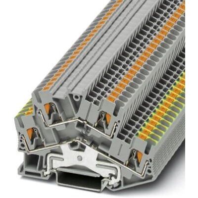 Phoenix Contact PTTBS 2,5-PE/L Terminal Block - 2-Level, Grey Phoenix Contact PTTBS 2,5-PE/L Terminal Block - 2-Level, Grey