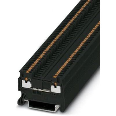 Phoenix Contact PT 1,5/S BK Terminalblock - Passage, 2 poler, Svart Phoenix Contact PT 1,5/S BK Terminalblock - Passage, 2 poler, Svart