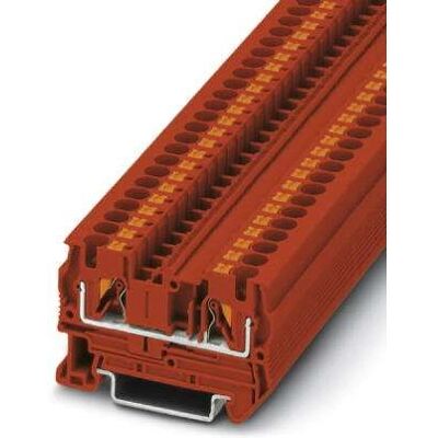 Phoenix Contact PT 4 RD - Pass-through terminalblock, 2 anslutningar, 0,2-6 mm², 800V, 32A, röd Phoenix Contact PT 4 RD - Pass-through terminalblock, 2 anslutningar, 0,2-6 mm², 800V, 32A, röd