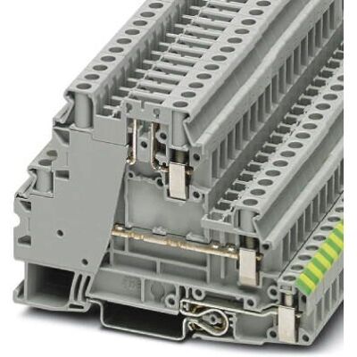 Phoenix Contact UT 4-PE/L/TG - 5 poler - 500V - Grå terminalblock Phoenix Contact UT 4-PE/L/TG - 5 poler - 500V - Grå terminalblock