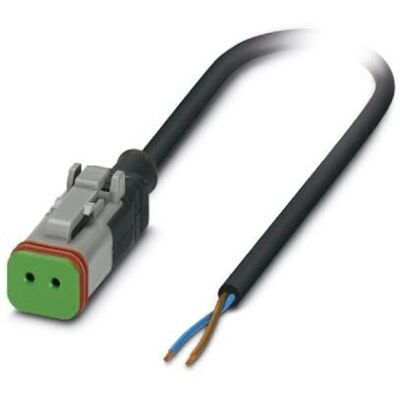 Phoenix Contact 1410728 Sensor/Aktuator-kabel - 1,5 m, Svart, 2-polig Phoenix Contact 1410728 Sensor/Aktuator-kabel - 1,5 m, Svart, 2-polig