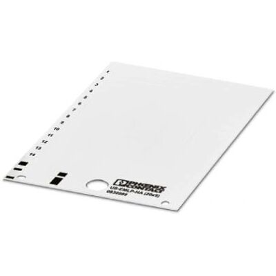 Étiquettes Phoenix Contact US-EMLP-HA 9x20mm - étiquettes - Publicité Étiquettes Phoenix Contact US-EMLP-HA 9x20mm - étiquettes - Publicité