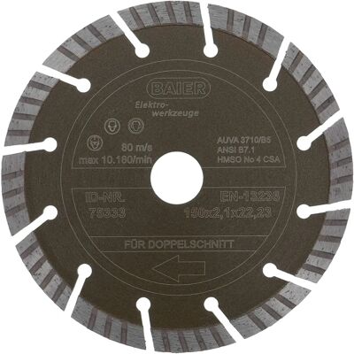 Baier Diamantscheibe 75333 - Ø150mm Beton, Mauerwerk Baier Diamantscheibe 75333 - Ø150mm Beton, Mauerwerk