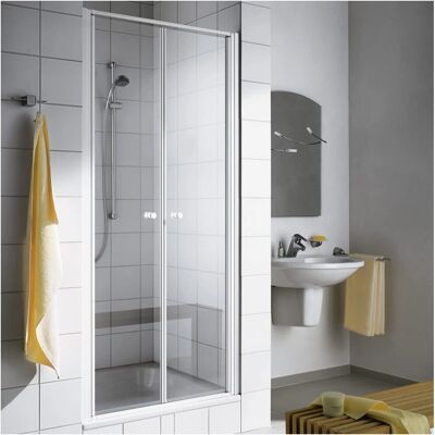 Kermi Ibiza 2000 Scharnierdeur - Veiligheidsglas, Zilver Kermi Ibiza 2000 Scharnierdeur - Veiligheidsglas, Zilver