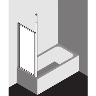 Kermi Vario 2000 Panneau Latéral - Argent Mat - Paroi de Douche - Publicité Kermi Vario 2000 Panneau Latéral - Argent Mat - Paroi de Douche - Publicité