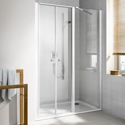 Kermi Ibiza 2000 Pendeltür - 130cm, Silber mattglanz Kermi Ibiza 2000 Pendeltür - 130cm, Silber mattglanz