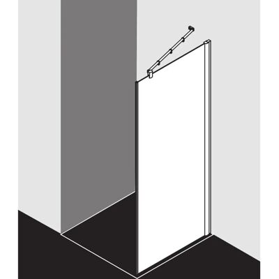 Kermi Diga Argent brillant 70x185cm Paroi de douche en verre de sécurité - Paroi de douche - Publicité Kermi Diga Argent brillant 70x185cm Paroi de douche en verre de sécurité - Paroi de douche - Publicité