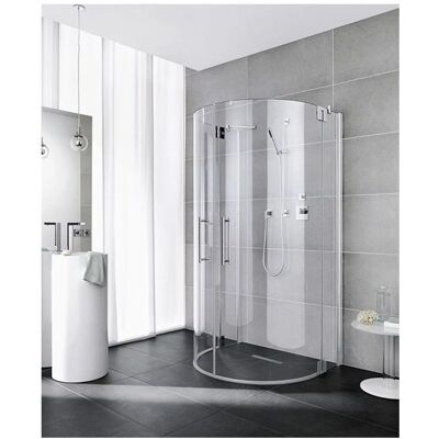 Kermi - PXZ10098181AK - 98/95,5-98,5x185 cm - silber mattglanz - Duschkabine Kermi - PXZ10098181AK - 98/95,5-98,5x185 cm - silber mattglanz - Duschkabine