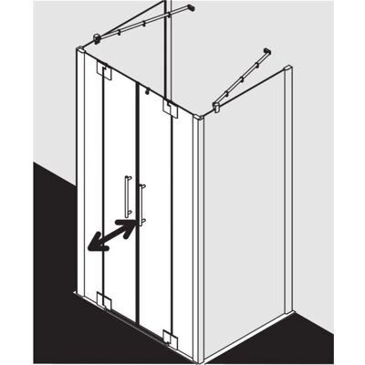 Kermi Argent Brillant Porte Douche - Porte Douche - Publicité Kermi Argent Brillant Porte Douche - Porte Douche - Publicité