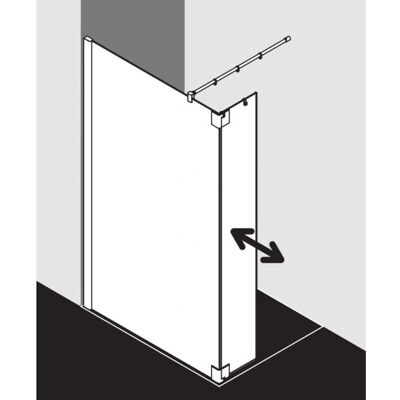 Paroi de Douche Kermi Pasa XP - Walk-In, 120x200cm, Argent Brillant, Verre Trempé - Publicité Paroi de Douche Kermi Pasa XP - Walk-In, 120x200cm, Argent Brillant, Verre Trempé - Publicité