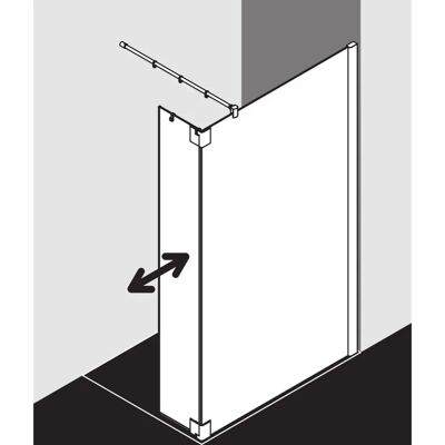 Porte de douche Kermi Pasa XP - Panneau mobile, 75x200cm, Argent mat - Publicité Porte de douche Kermi Pasa XP - Panneau mobile, 75x200cm, Argent mat - Publicité