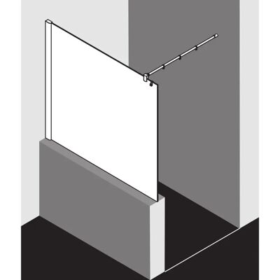 Kermi Pasa XP Mur Walk-In - Argent Mat, 1850mm, 75x185cm - Publicité Kermi Pasa XP Mur Walk-In - Argent Mat, 1850mm, 75x185cm - Publicité