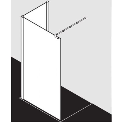 Kermi Pasa XP Mur Walk-In - Verre de Sécurité, Argent Mat, 1850mm - Publicité Kermi Pasa XP Mur Walk-In - Verre de Sécurité, Argent Mat, 1850mm - Publicité