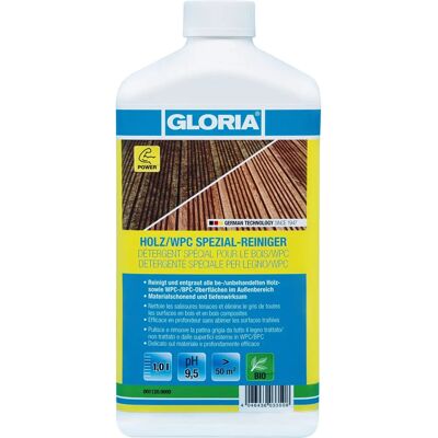 Gloria Holzreiniger - Biologisch abbaubar, Konzentrat für Außenholz Gloria Holzreiniger - Biologisch abbaubar, Konzentrat für Außenholz