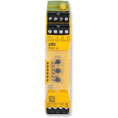 Pilz PNOZ s5 Sicherheitsrelais - 24V DC, 2 NO Kontakte - Sicherheitsüberwachung Pilz PNOZ s5 Sicherheitsrelais - 24V DC, 2 NO Kontakte - Sicherheitsüberwachung