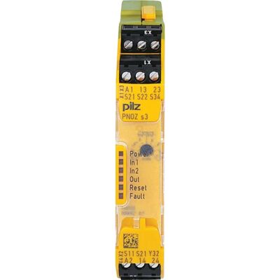 Pilz PNOZ s3 Sicherheitsschaltgerät - 24V DC, 2 NO, Not-Aus Pilz PNOZ s3 Sicherheitsschaltgerät - 24V DC, 2 NO, Not-Aus