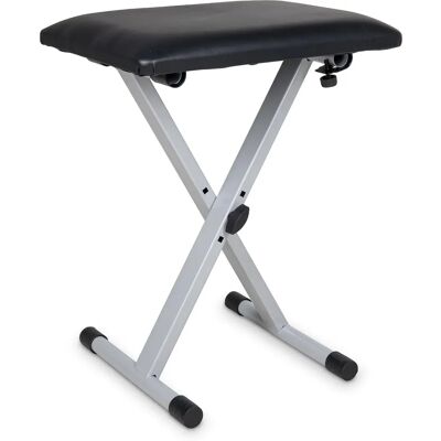 GEWA KB-10SI VE4 Keyboard Stand - Height Adjustable, Foldable, Silver Gray GEWA KB-10SI VE4 Keyboard Stand - Height Adjustable, Foldable, Silver Gray