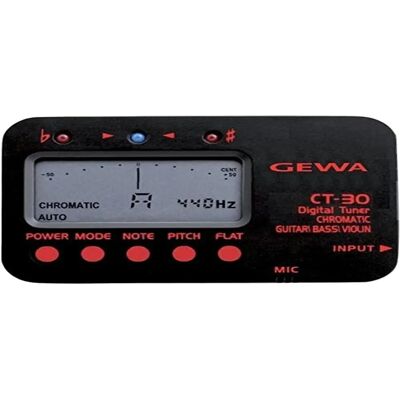 Tuner Gewa CT-30 - Écran LCD à aiguille - Chromatique Tuner Gewa CT-30 - Écran LCD à aiguille - Chromatique