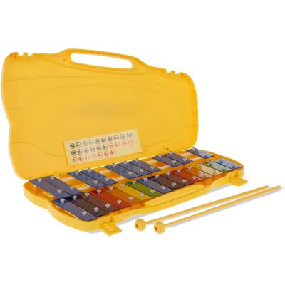 Gewa Chromatic Glockenspiel - 25 Colorful Metal Bars for Kids - G5-G7 - Musical Instrument Gewa Chromatic Glockenspiel - 25 Colorful Metal Bars for Kids - G5-G7 - Musical Instrument