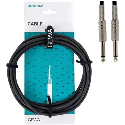 Gewa Mono Basic Line 3 m - Cable de instrumento Gewa Mono Basic Line 3 m - Cable de instrumento