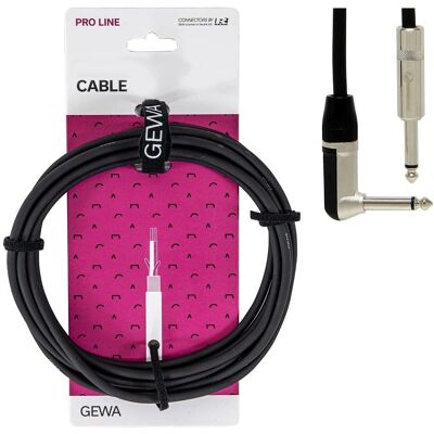 Gewa Mono Pro Line 3 m Câble Audio Noir - Câble Gewa Mono Pro Line 3 m Câble Audio Noir - Câble