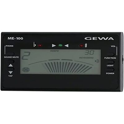Gewa ME-100 Métronome - Écran digital, 3 LEDs, 30-250 BPM Gewa ME-100 Métronome - Écran digital, 3 LEDs, 30-250 BPM