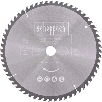 Scheppach HM305SL - Hoja circular 305 mm 60T para madera - Sierra ingletadora Scheppach HM305SL - Hoja circular 305 mm 60T para madera - Sierra ingletadora