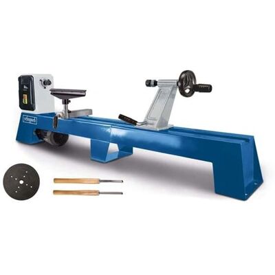Scheppach DM1100T Holz-Drehmaschine - 4 Geschwindigkeiten - Stabil & Mobil Scheppach DM1100T Holz-Drehmaschine - 4 Geschwindigkeiten - Stabil & Mobil