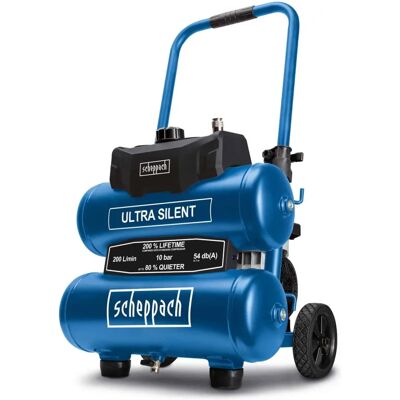 Scheppach HC20SI-TWIN - Ultra leiser Luftkompressor 20L 10 bar Scheppach HC20SI-TWIN - Ultra leiser Luftkompressor 20L 10 bar