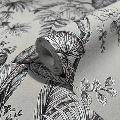 MARBURG - Tranquil Tropics - Beige/Schwarz - Tapete MARBURG - Tranquil Tropics - Beige/Schwarz - Tapete