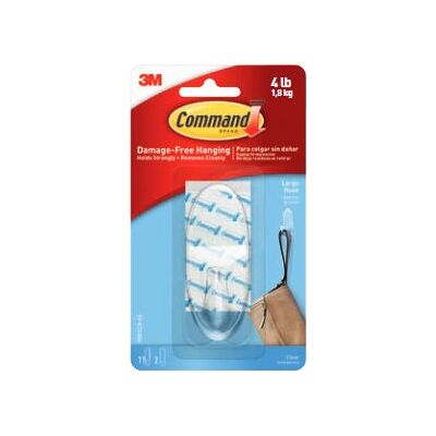 3M 17093CLRFGN Transparante Huishoudhaak - Home Storage Hook 3M 17093CLRFGN Transparante Huishoudhaak - Home Storage Hook