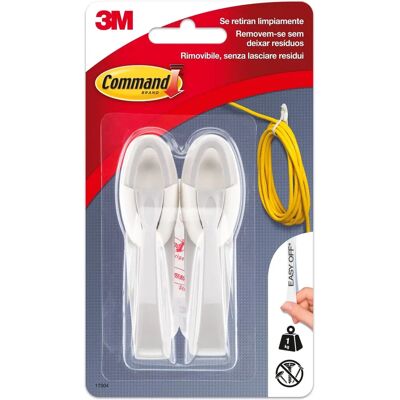3M Command Kabelhaken - Mittel - Weiß 3M Command Kabelhaken - Mittel - Weiß