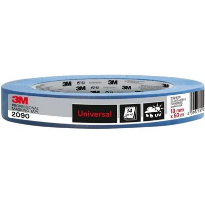 Nastro Mascheratura 3M 2090 Blu - Lungo Termine, Interno/Esterno, 18mm x 50m Nastro Mascheratura 3M 2090 Blu - Lungo Termine, Interno/Esterno, 18mm x 50m
